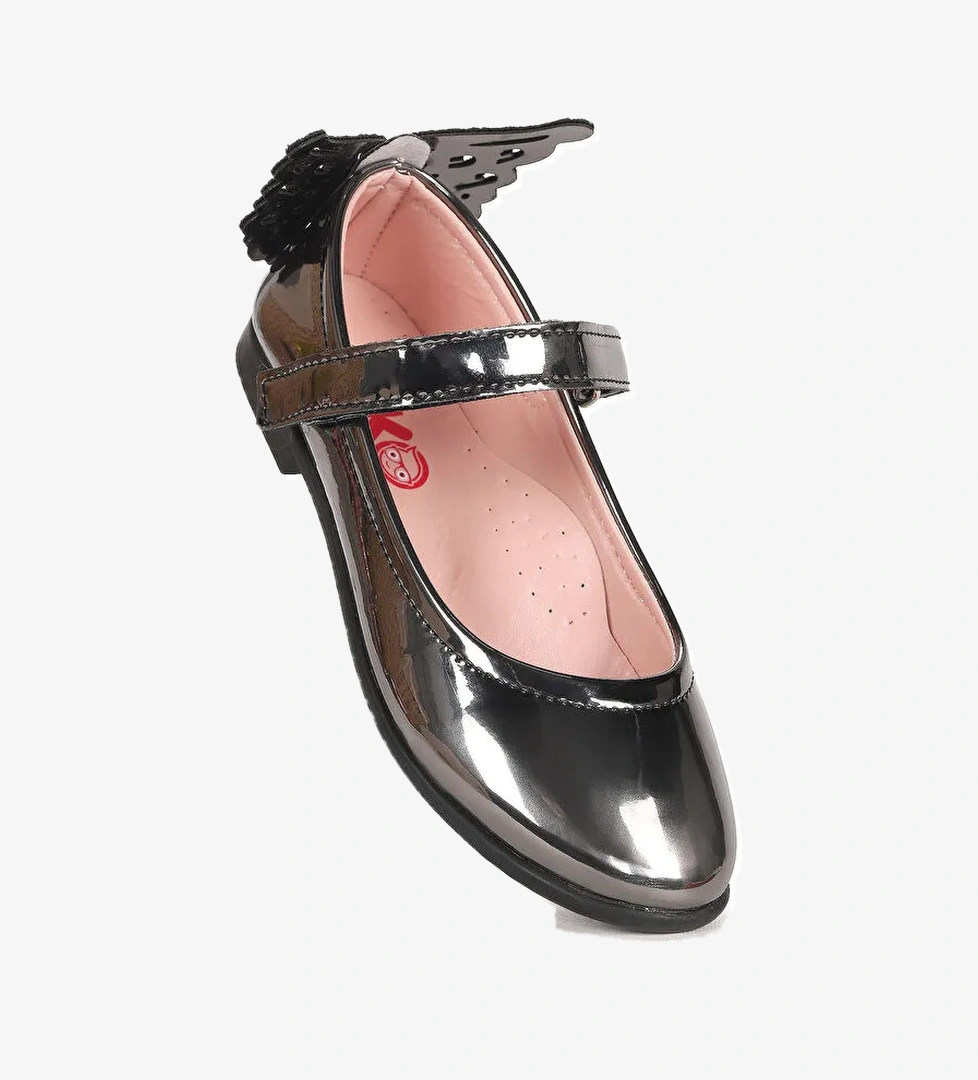 Friga Ayna Kelebek Cırtlı Kız Çocuk Babet Ayakkabı