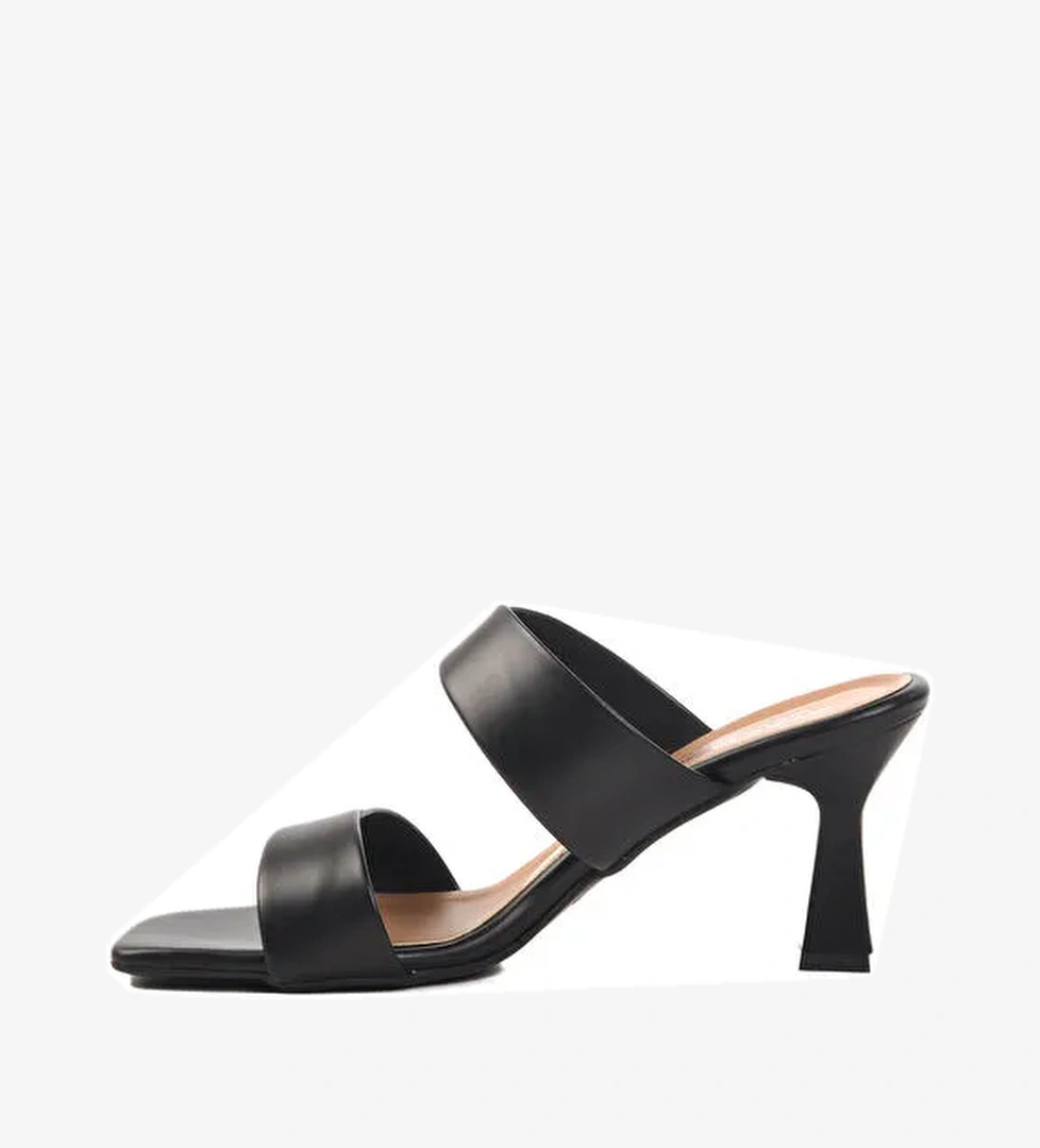 Siyah Kadın Topuklu Terlik 576006 Z - Görsel 1