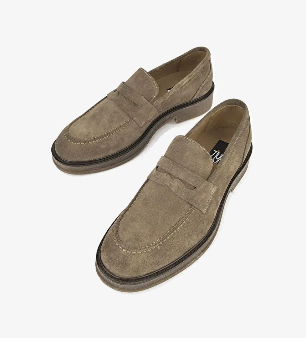 Erkek Hakiki Deri Ayakkabı 1431043Z0212 Vizon - Görsel 1