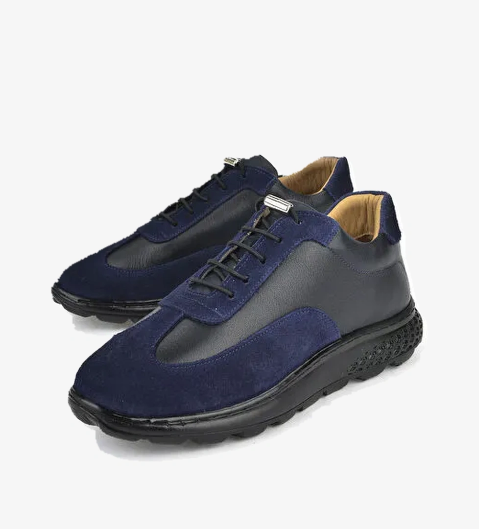 Ziya Kadın Hakiki Deri Sneaker 143992zn2003 Lacivert Siyah model görseli