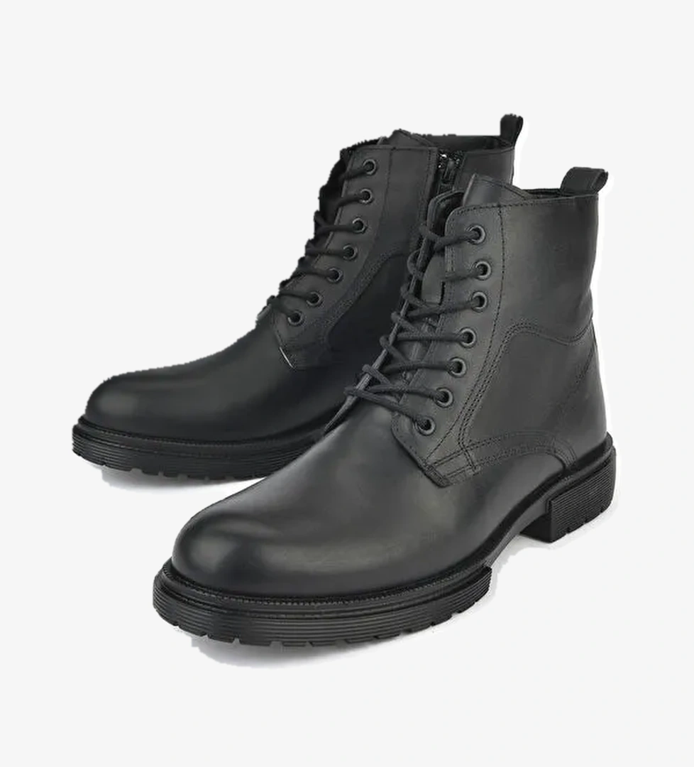 Ziya Erkek Hakiki Deri Bot 143423z2106 Siyah model görseli