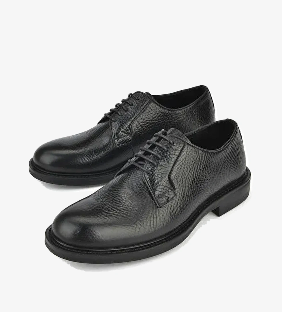 Erkek Hakiki Deri Ayakkabı 143986Z4131 Siyah