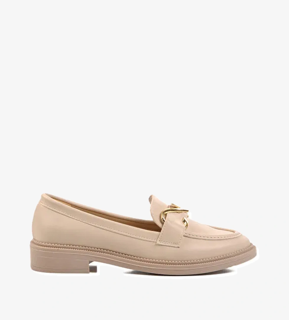 Bej Düz Topuk Kadın Günlük Ayakkabı 418078 Z