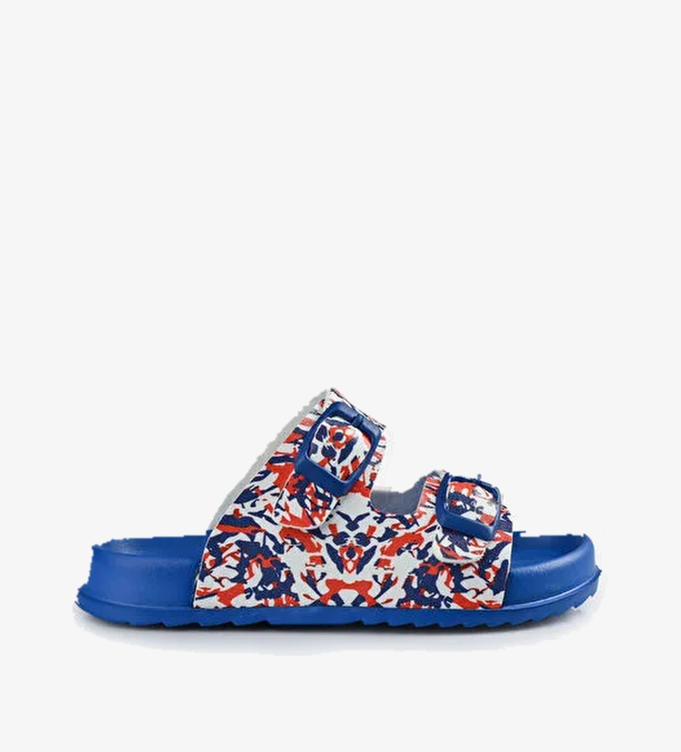 Gibli II Baskılı Erkek Bebek Saks Mavi Terlik - Görsel 1