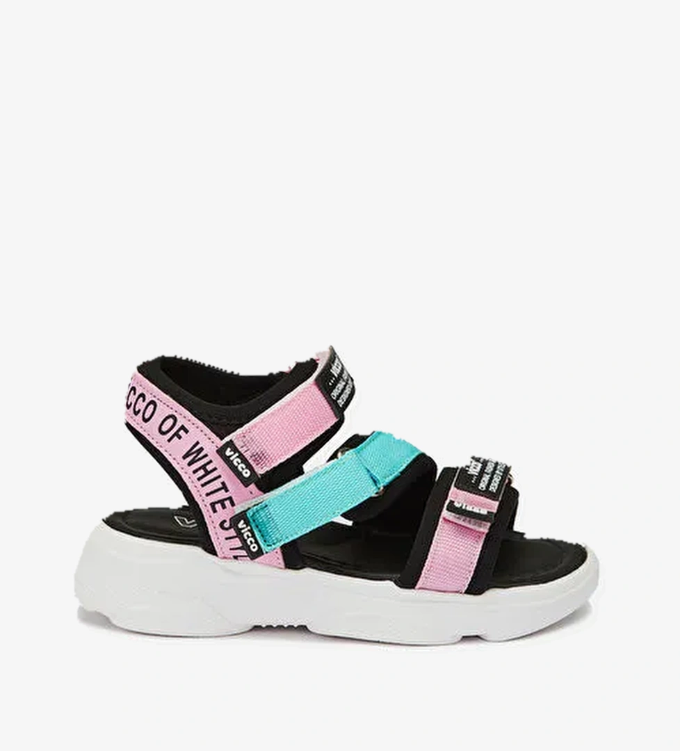 Chester Armalı Kız Bebek Pembe Sandalet - Görsel 1