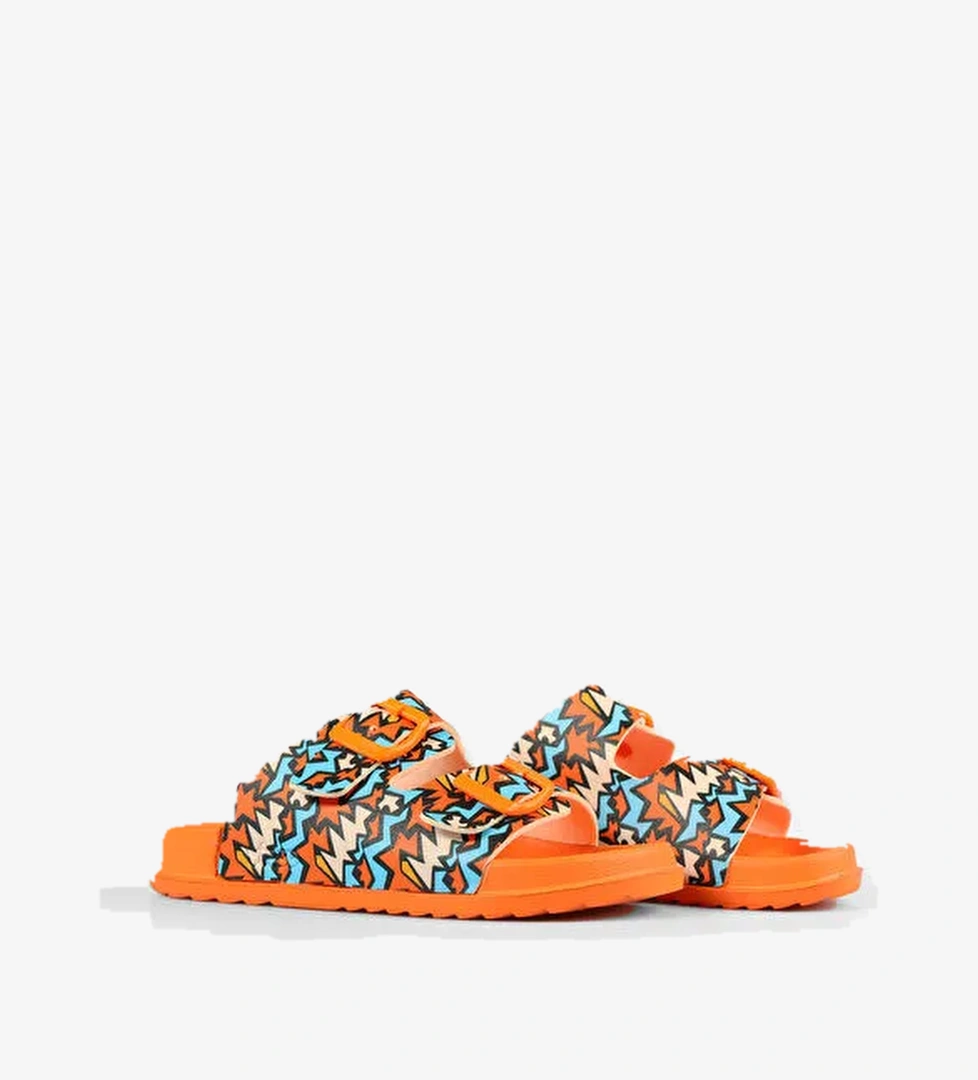 Gibli II Baskılı Erkek Okul Öncesi Orange Terlik - Görsel 1