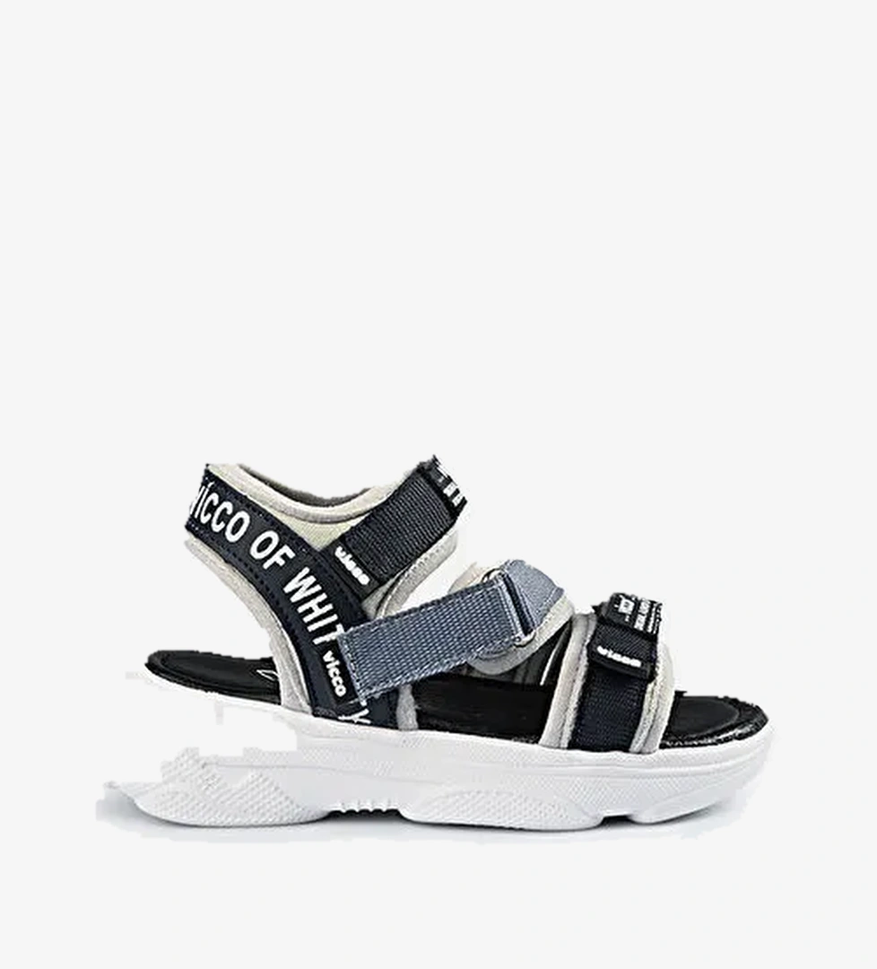 Chester Armalı Erkek Okul Öncesi Jean Sandalet - Görsel 1