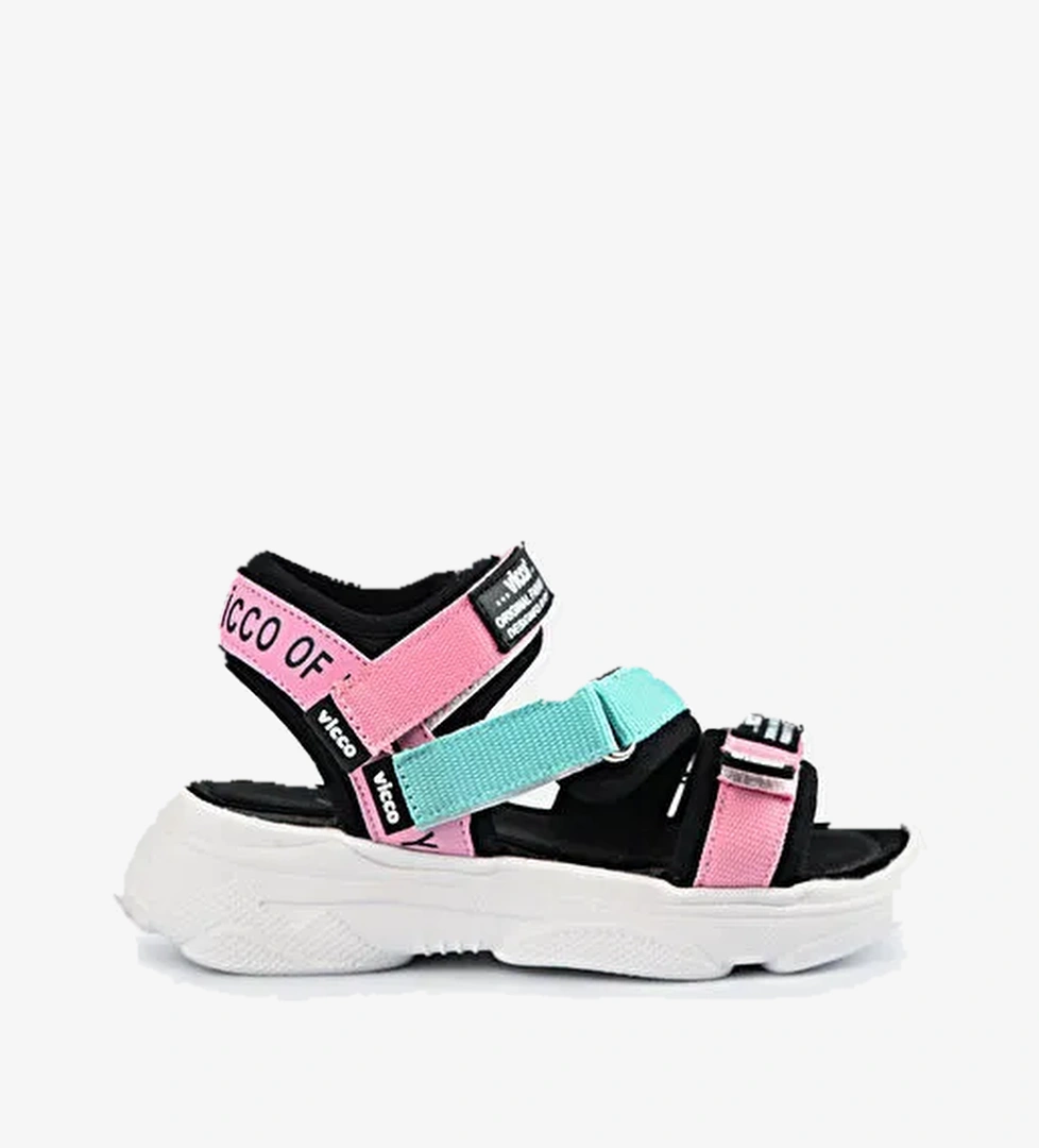 Chester Armalı Kız Okul Öncesi Pembe Sandalet - Görsel 1