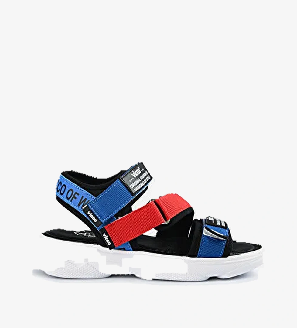 Chester Armalı Erkek Çocuk Saks Mavi Sandalet - Görsel 1