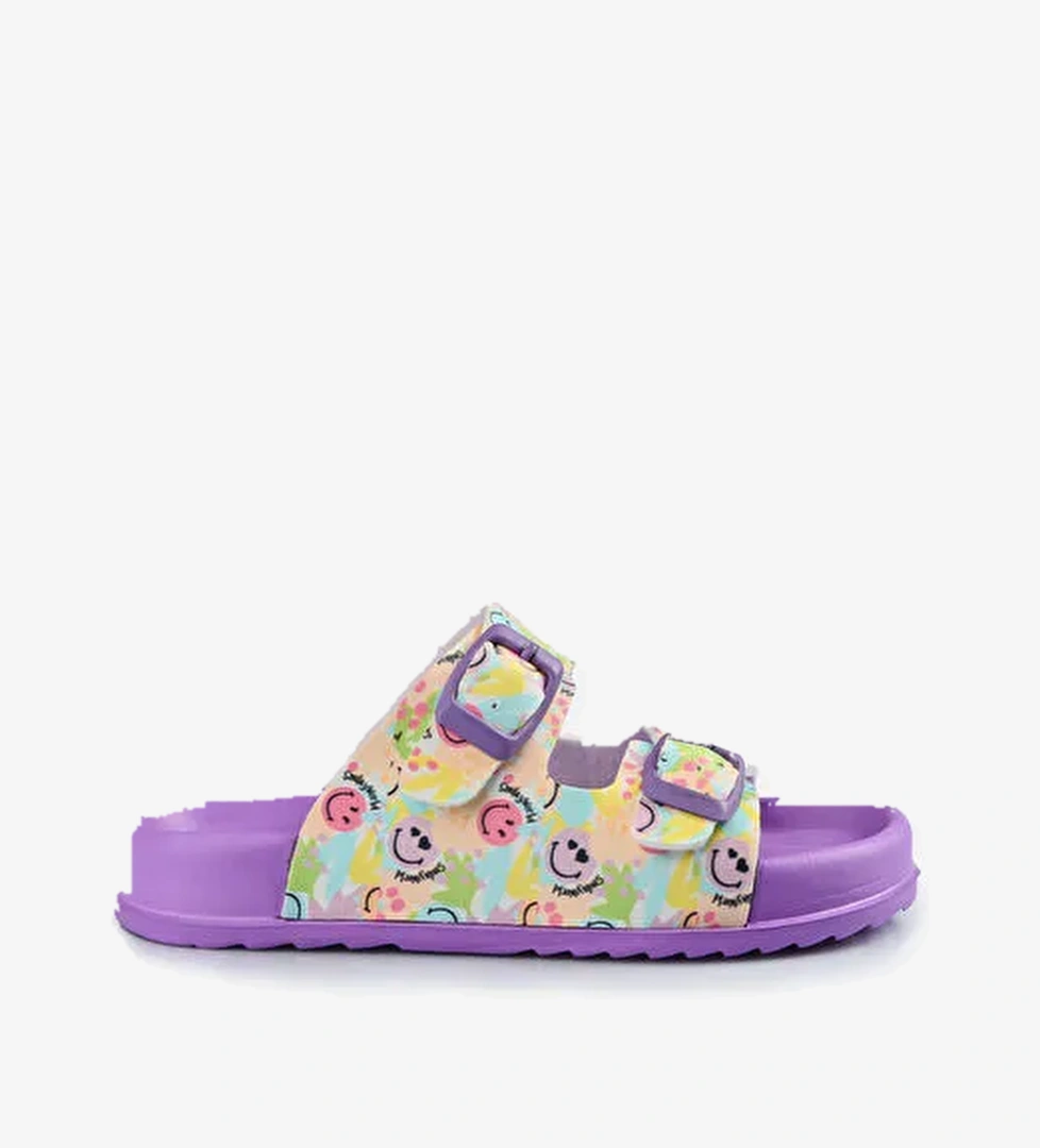 Gibli II Baskılı Kız Bebek Lila Terlik - Görsel 1