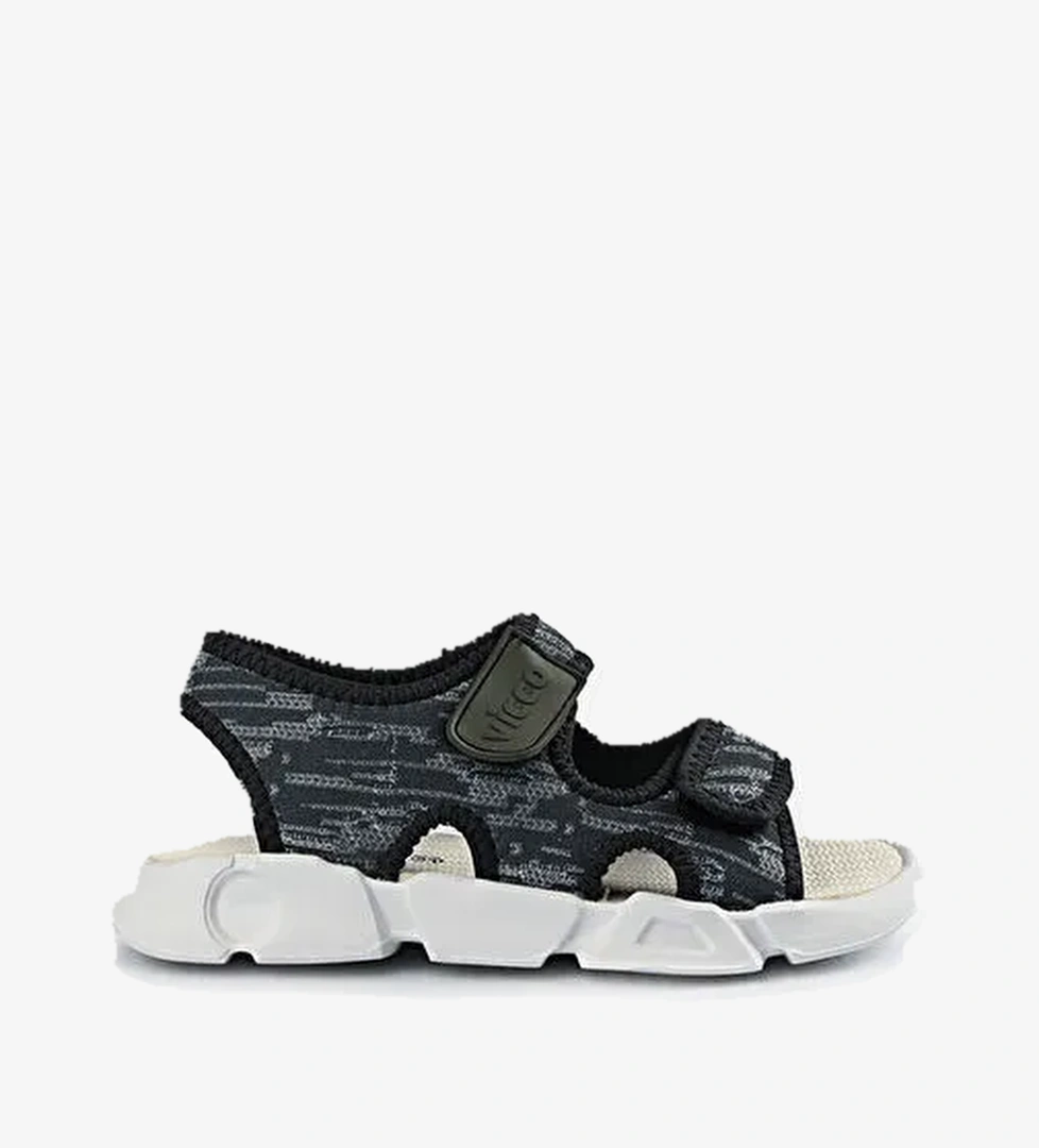 Kuki Hafif Erkek Çocuk Siyah Sandalet - Görsel 1