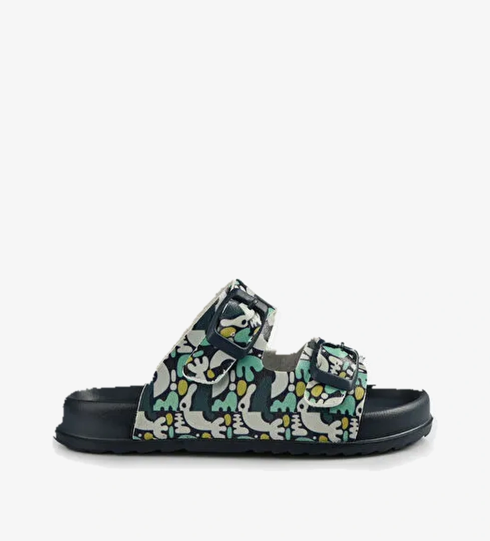 Vicco Gibli II Baskılı Erkek Bebek Lacivert Terlik model görseli