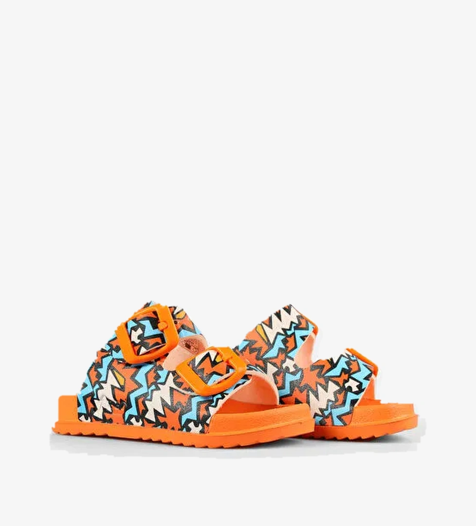 Gibli II Baskılı Erkek Bebek Orange Terlik - Görsel 1
