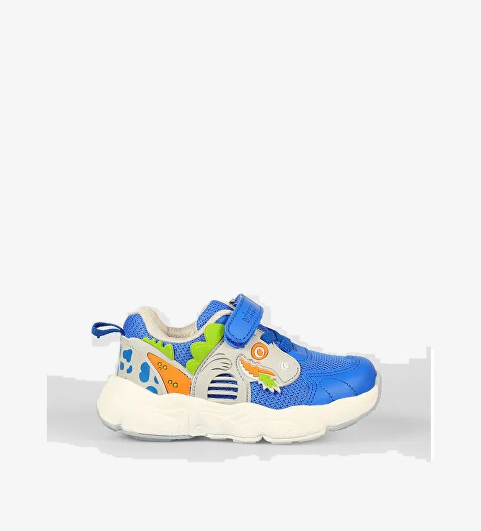 Tuna Baskılı Erkek Bebek Saks Mavi Spor Ayakkabı - Görsel 1