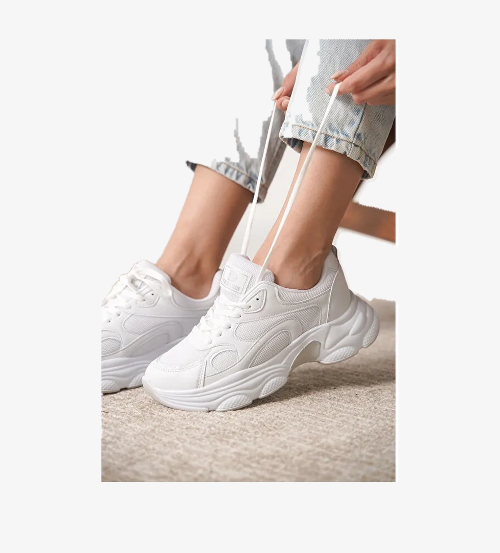 D0164 Günlük Ortopedik Kadın Sneaker Spor Ayakkabı