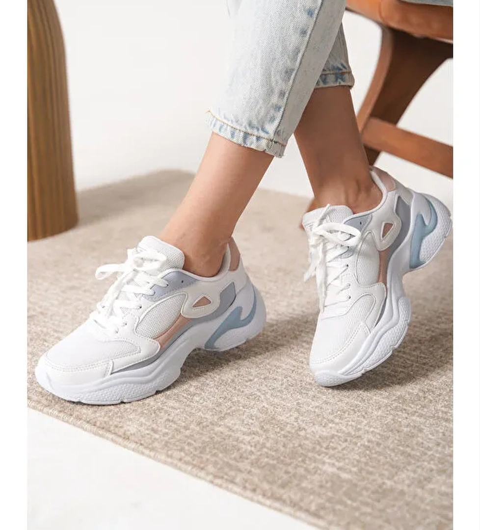 D1152 Günlük Ortopedik Kadın Sneaker Spor Ayakkabı
