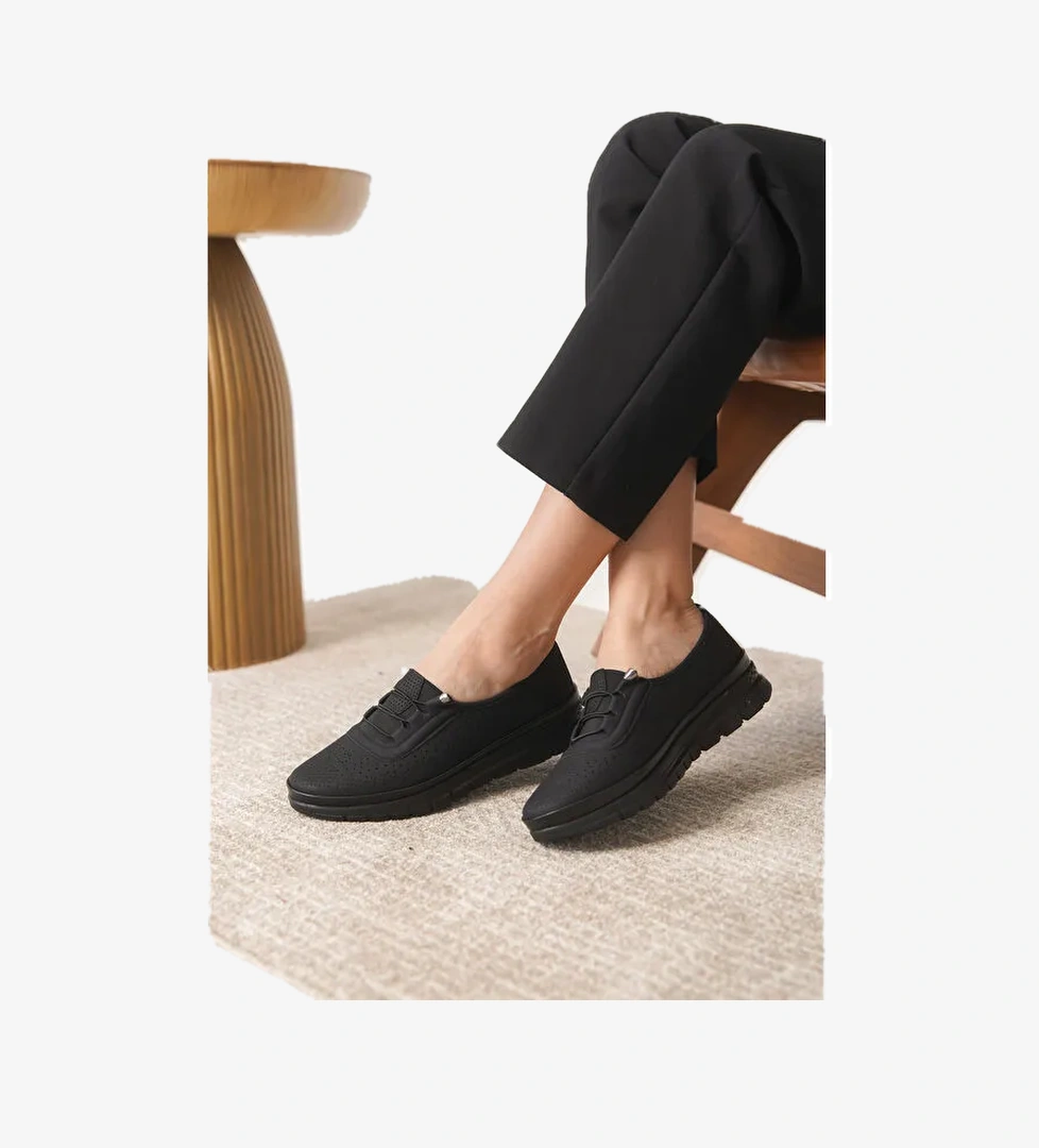 D0119 Günlük Ortopedik Kadın Babet Ayakkabı - Görsel 1