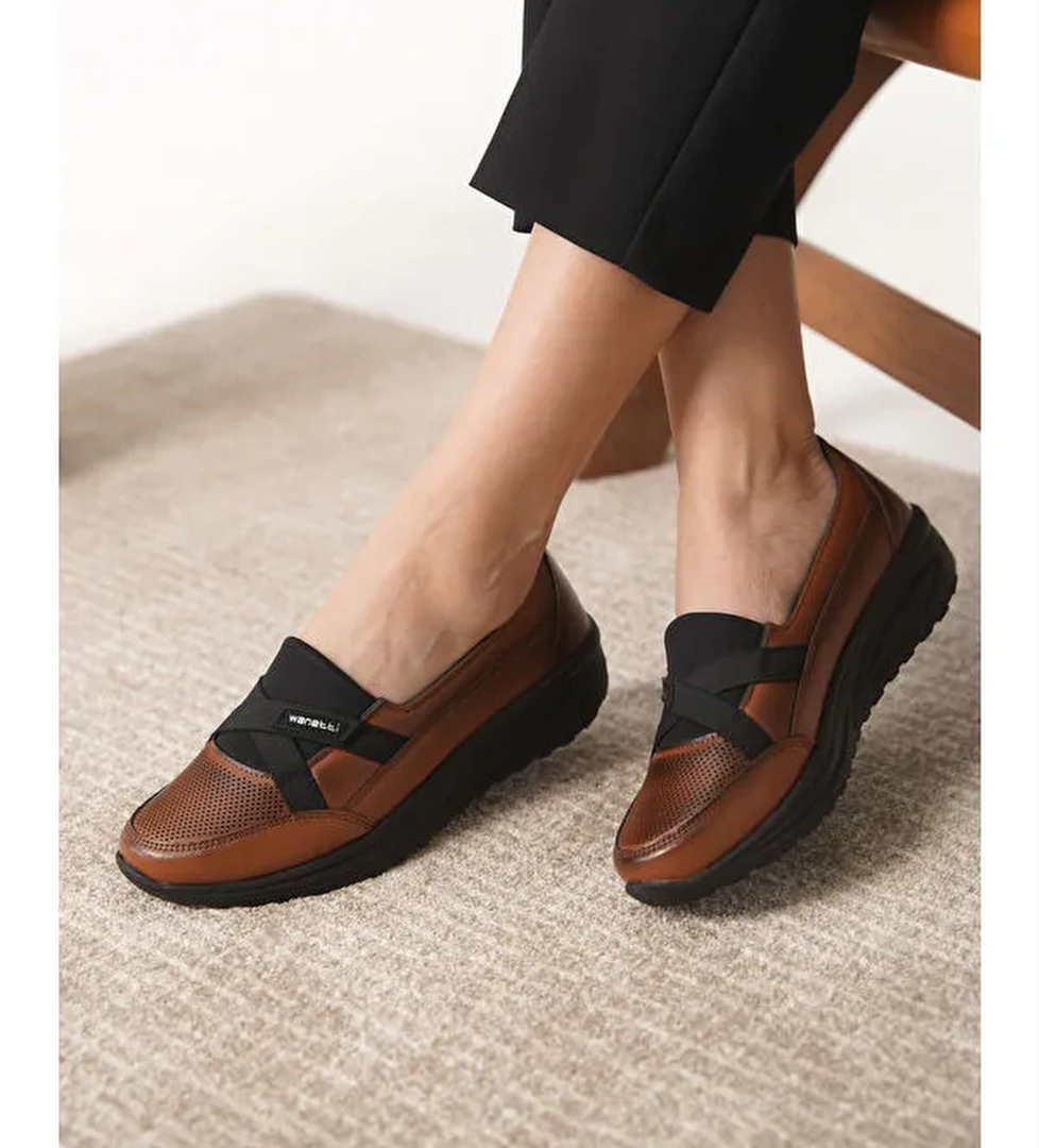 D0312 Günlük Ortopedik Kadın Babet Ayakkabı - Görsel 1