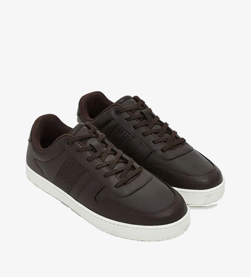 Deri Görünümlü Erkek Spor Ayakkabı - Görsel 1