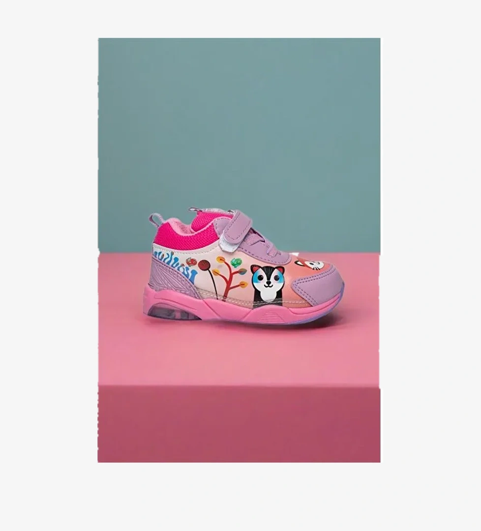 Zıpy Unisex Çocuk Bebek Işıklı Rahat Kaymaz Taban Spor Ayakkabı