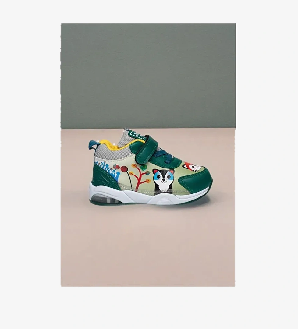 Zıpy Unisex Çocuk Bebek Işıklı Rahat Kaymaz Taban Spor Ayakkabı