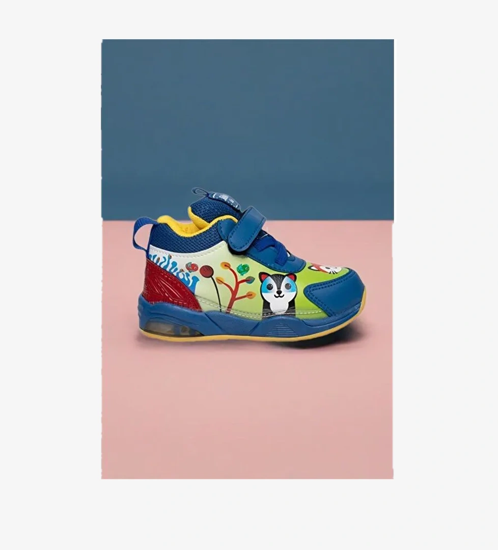 Zıpy Unisex Çocuk Bebek Işıklı Rahat Kaymaz Taban Spor Ayakkabı