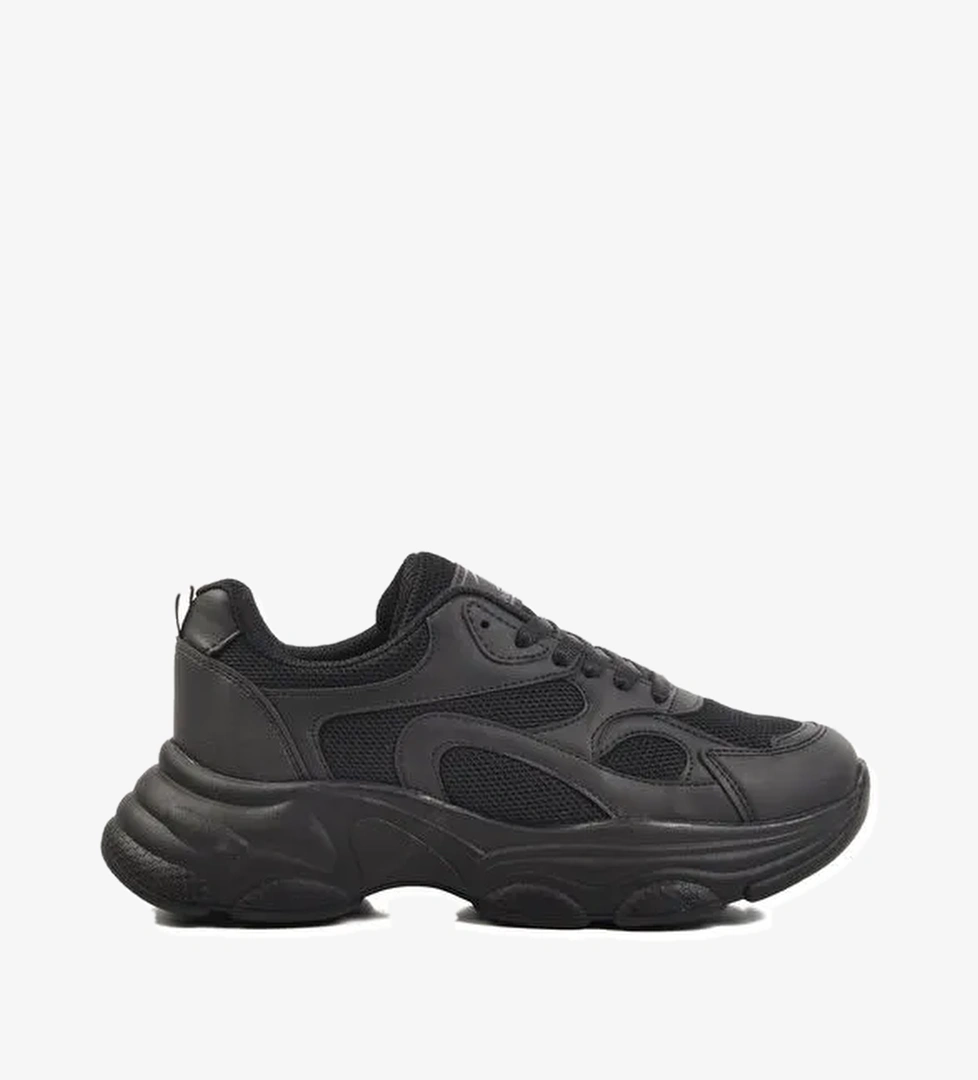 Siyah Fileli Kadın Spor Ayakkabı 164 G - Görsel 1