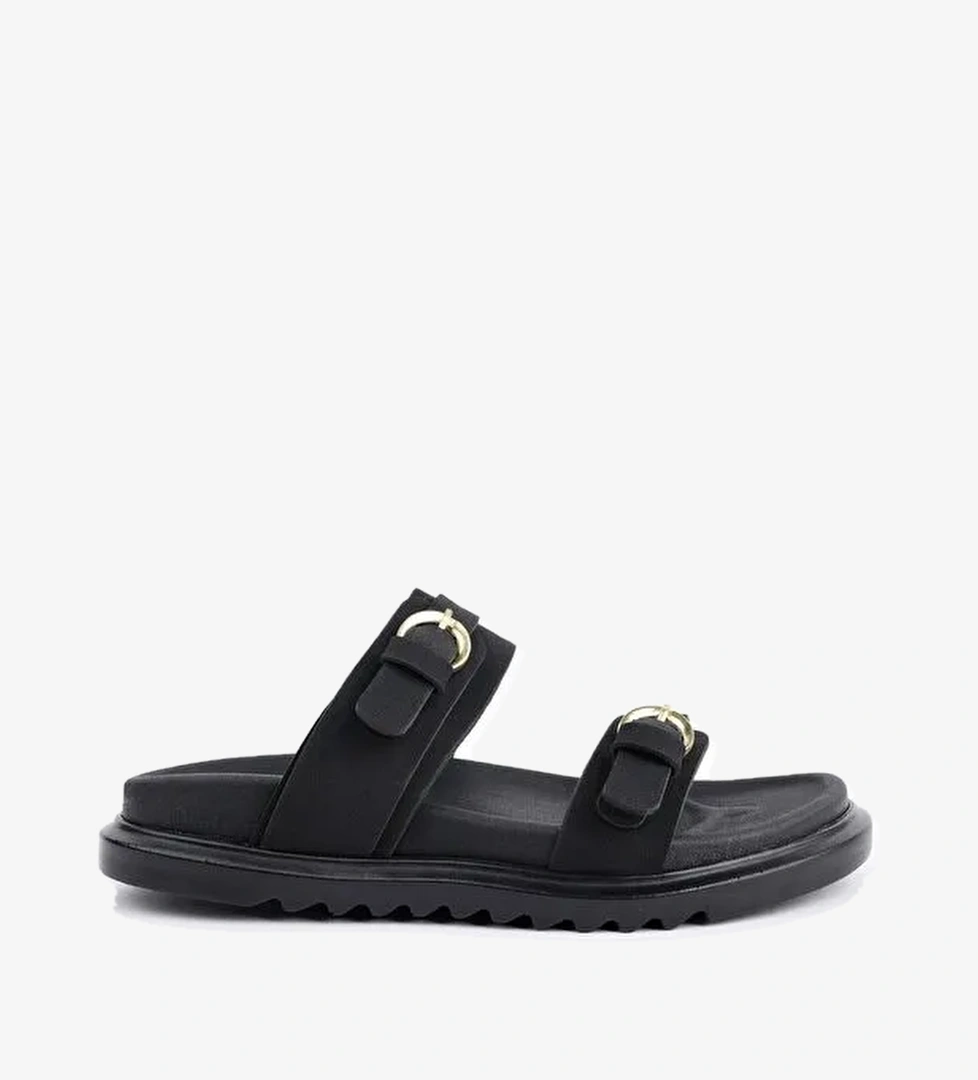 OVELA Çift Bantlı Ayarlanabilir Kemerli Günlük Kadın Terlik - Görsel 1