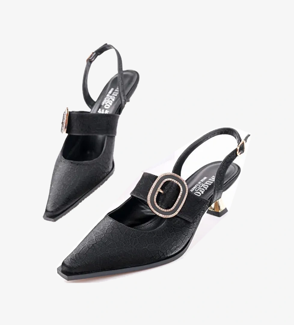 MARİANA Toka Detaylı Kadın Günlük Klasik Topuklu Ayakkabı - Görsel 1