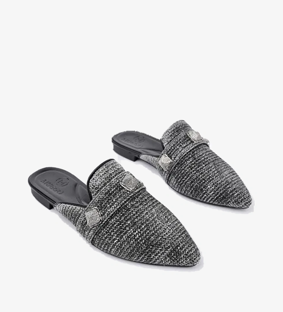 KENDAL Önü Kapalı Kadın Günlük Hasır Terlik - Görsel 1