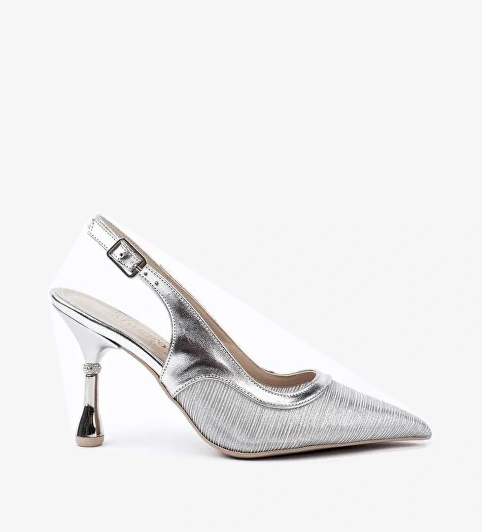 ARYNA Sivri Burun Arkası Açık Günlük Klasik Kadın Topuklu Ayakkabı