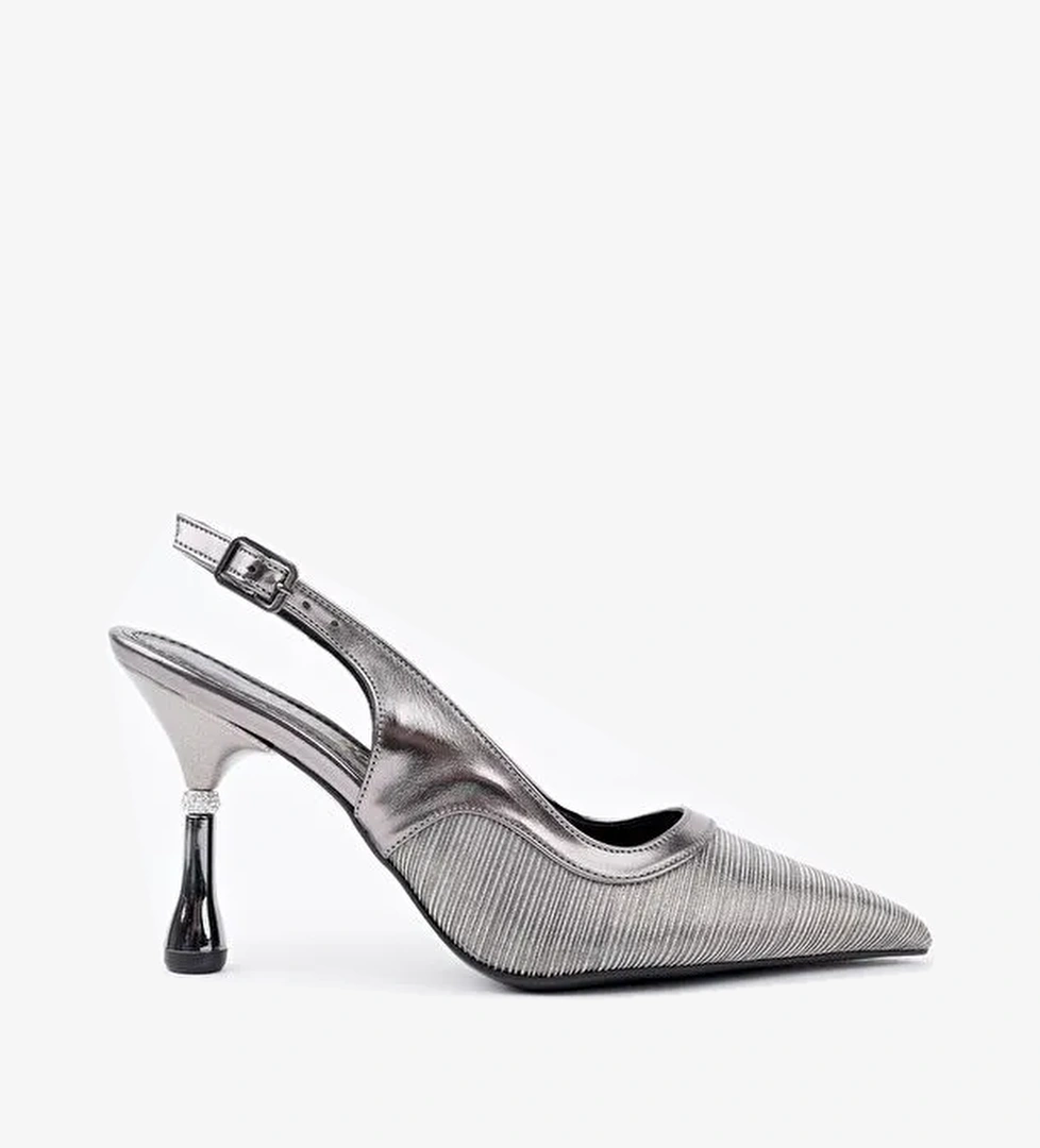 ARYNA Sivri Burun Arkası Açık Günlük Klasik Kadın Topuklu Ayakkabı