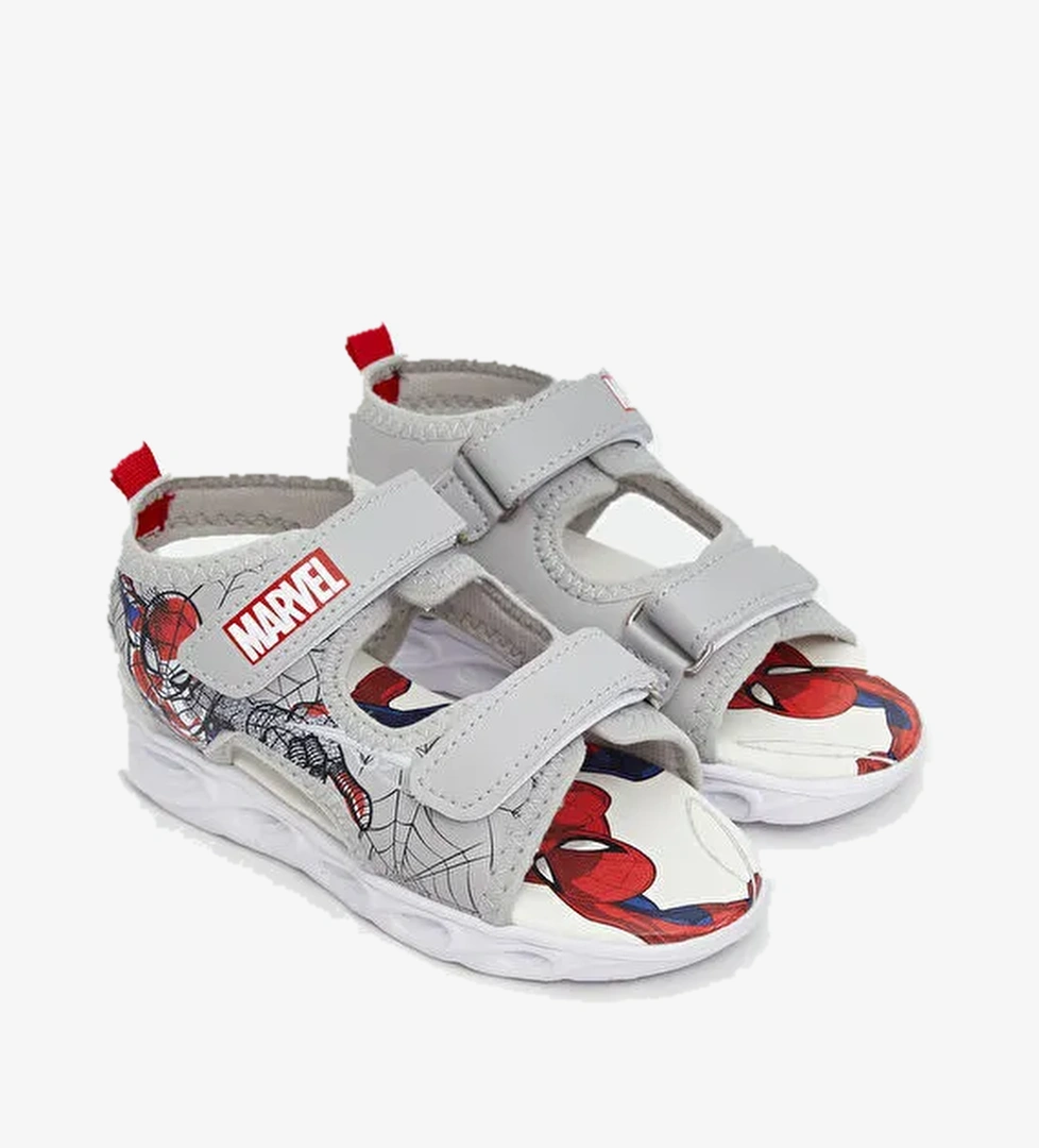 Spiderman Baskılı Erkek Bebek Sandalet - Görsel 1