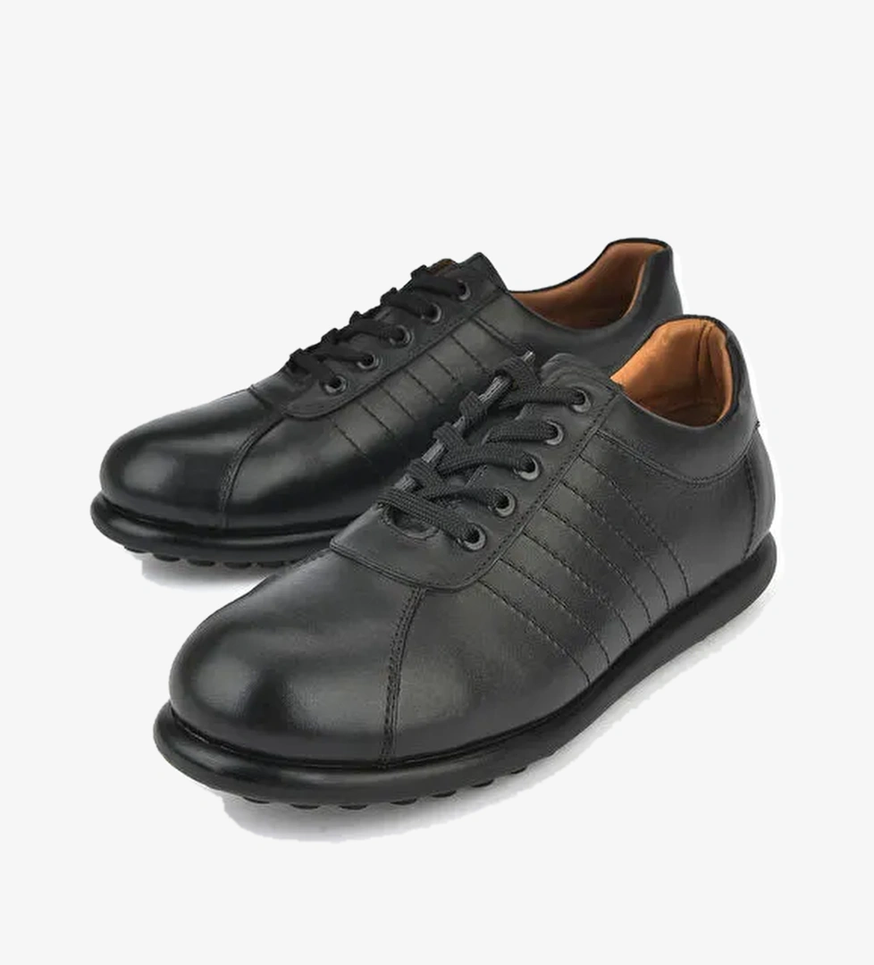 Erkek Hakiki Deri Ayakkabı 143423Z312 Siyah - Görsel 1