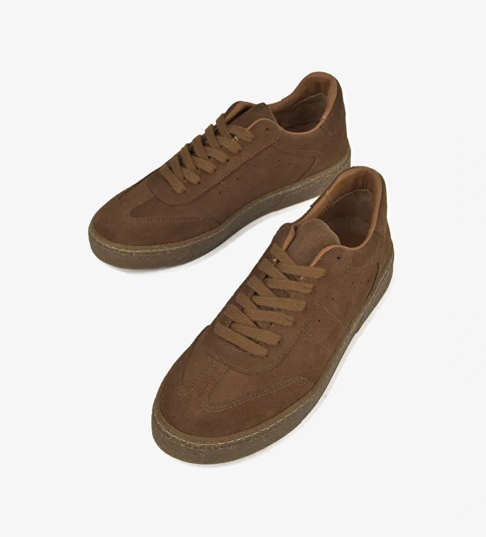 Kadın Hakiki Deri Sneaker 1431000Z4251 Taba - Görsel 1