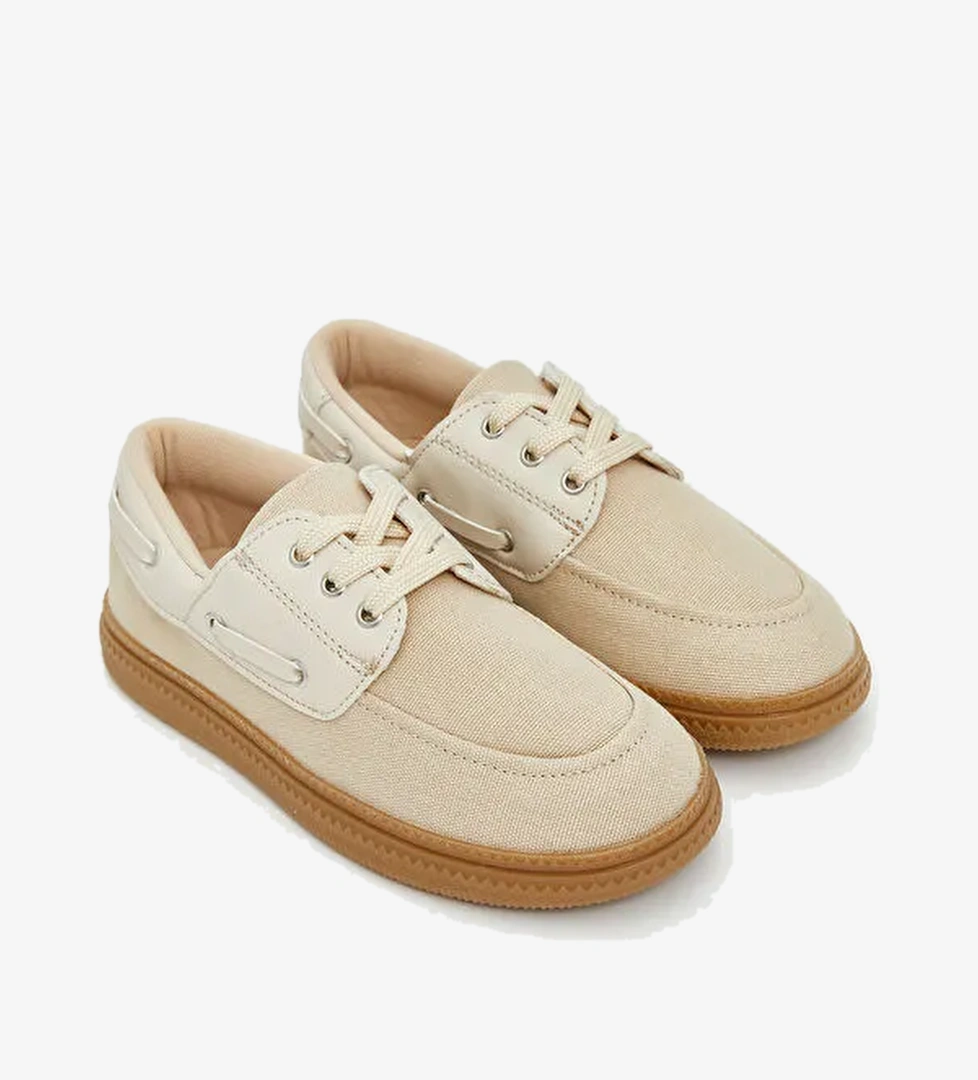 Lcw Steps Haki Lcw Steps Bağcıklı Erkek Çocuk Klasik Ayakkabı