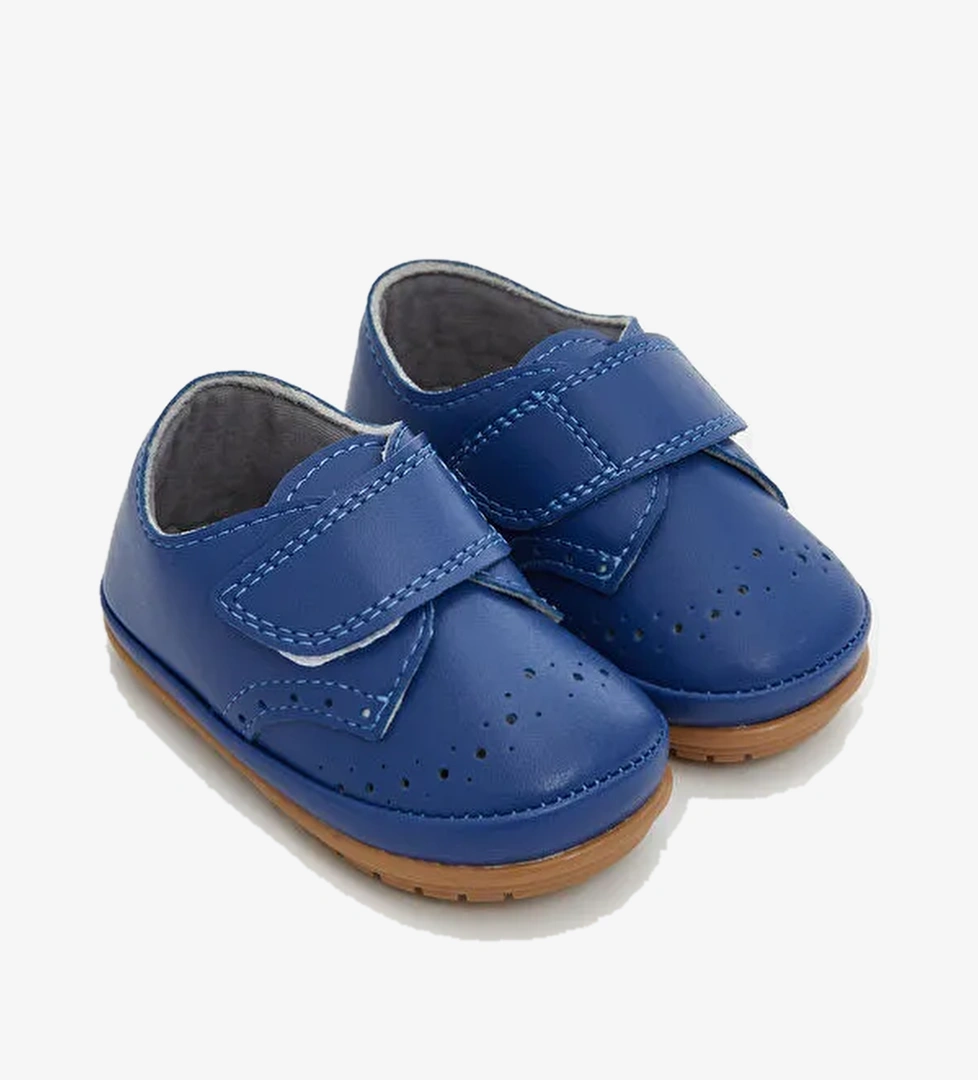 Deri Görünümlü Erkek Bebek İlk Adım Ayakkabısı - Görsel 1