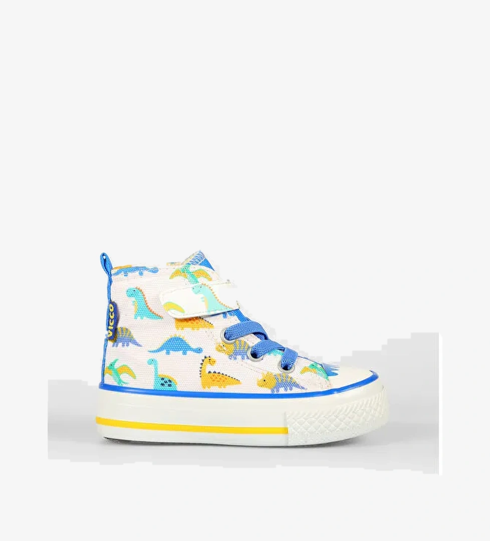 Vicco Ada Desenli Erkek Okul Öncesi Beyaz/Saks Mavi Sneaker model görseli