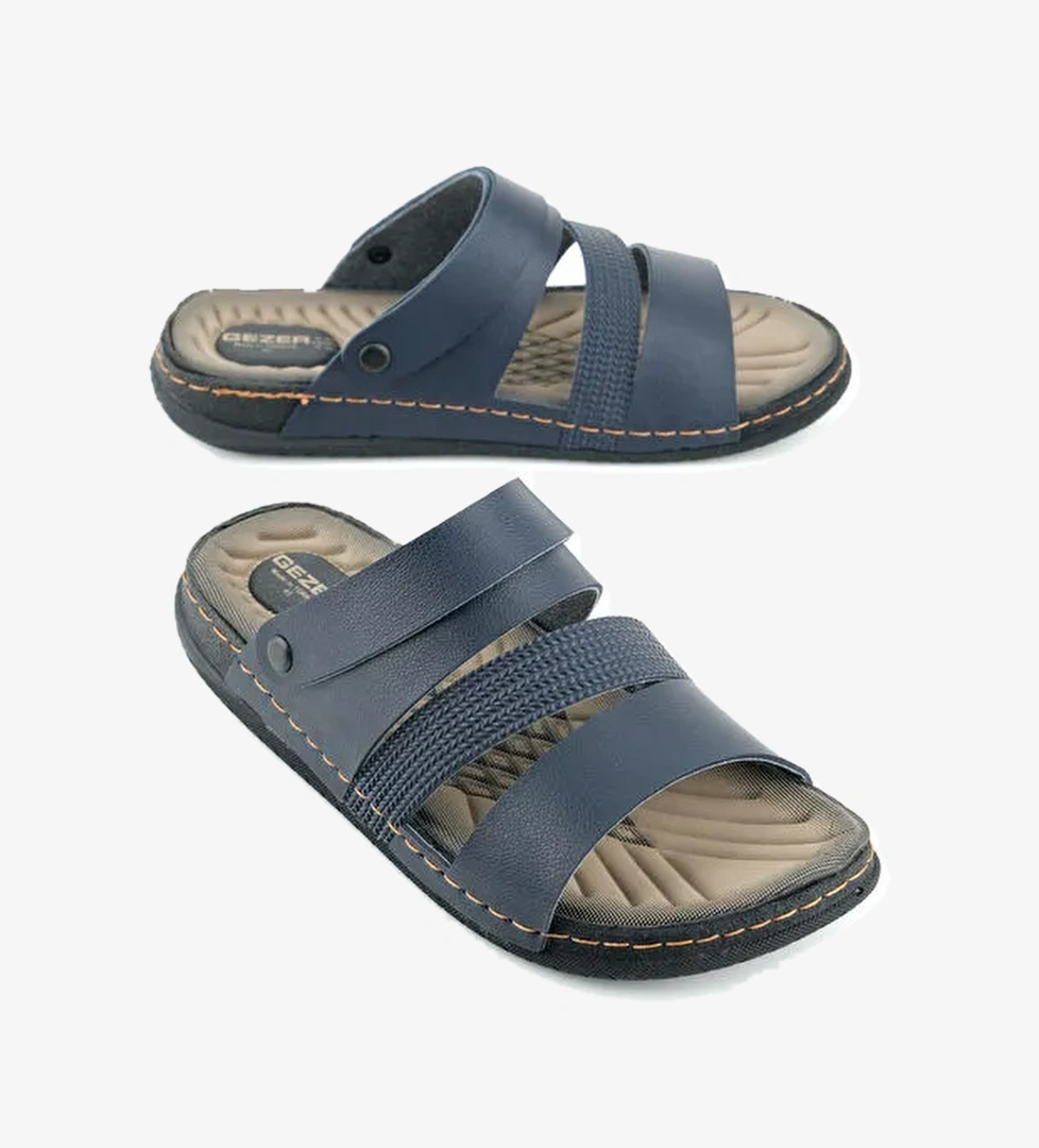 Yazlık Erkek Suni Deri Rahat Taban Sandalet Terlik