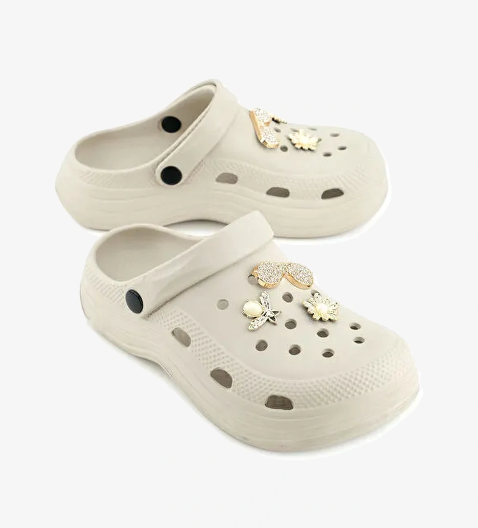 Kadın Yazlık Eva Islak Zemine Uygun Ev Bahçe Banyo Havuz Terlik Sandalet - Görsel 1