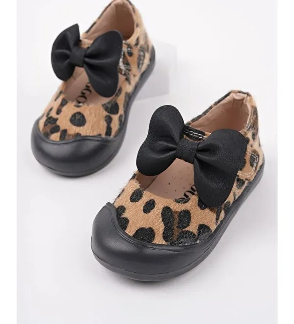 MOLİNA Cırtlı Fiyonklu Günlük Kız Çocuk İlk Adım Bebek Spor Ayakkabı - Görsel 1