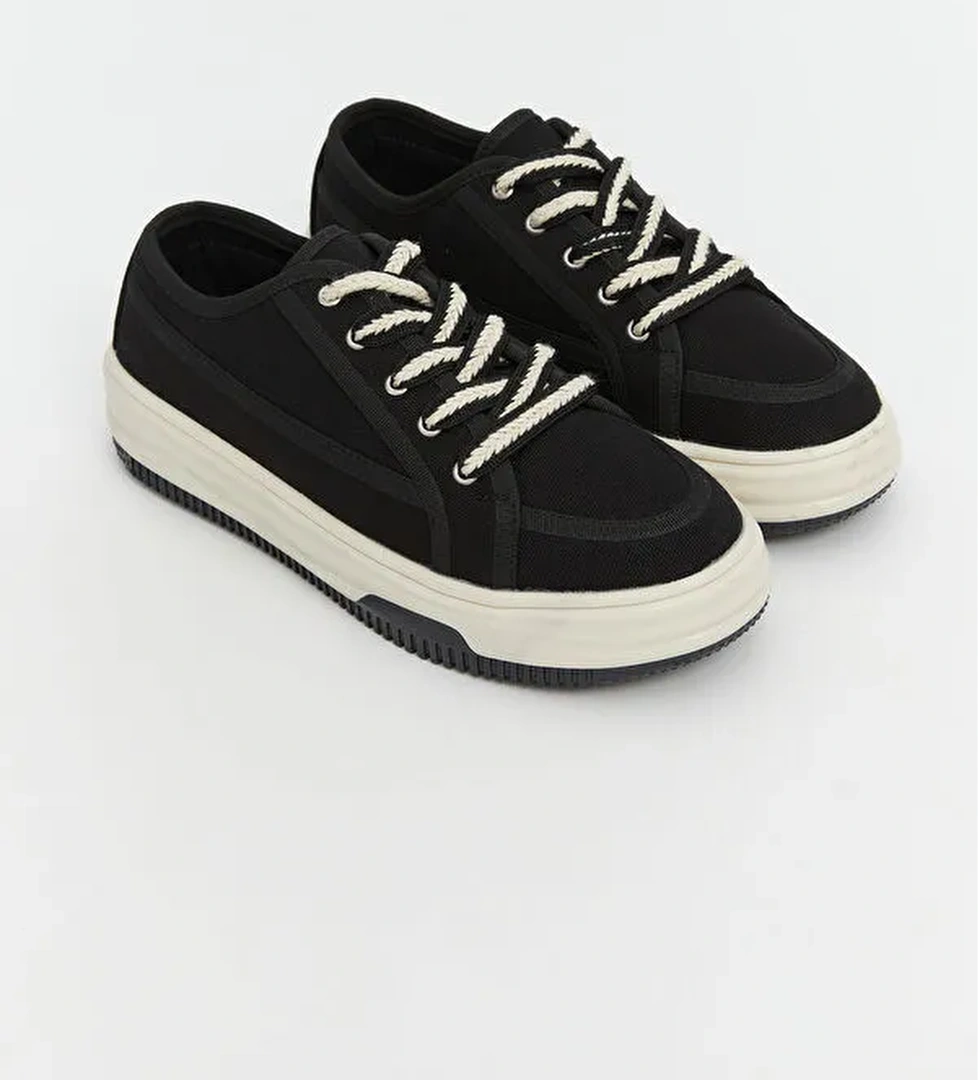 Bağcıklı Kadın Casual Spor Ayakkabı - Görsel 1