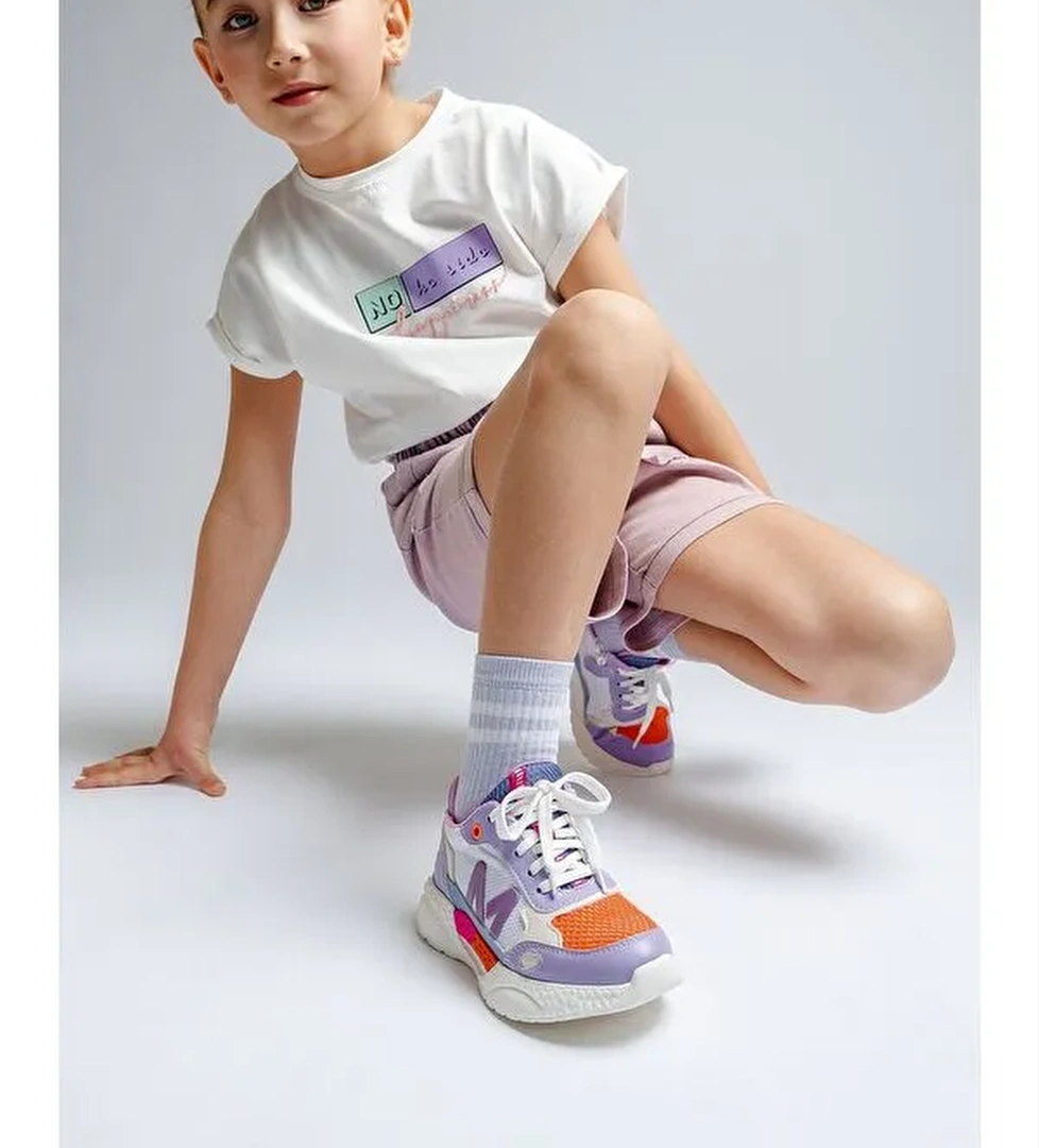 Kız Çocuk Lila Günlük Spor Ayakkabı