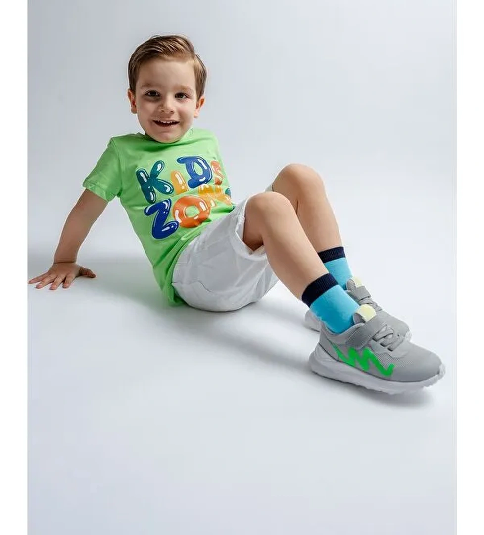 Erkek Çocuk Gri Spor Ayakkabı