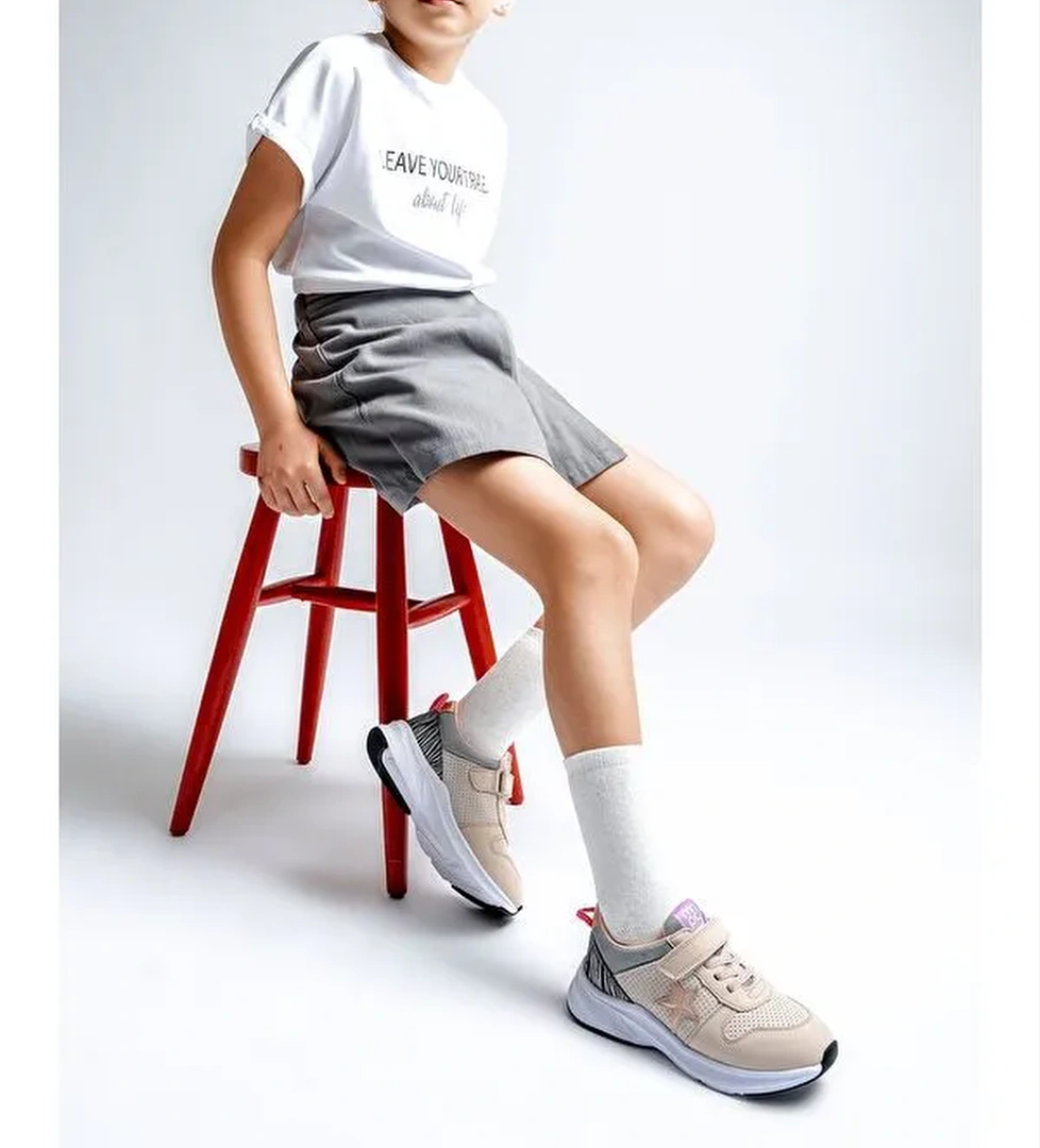 Kız Çocuk Bej Spor Ayakkabı