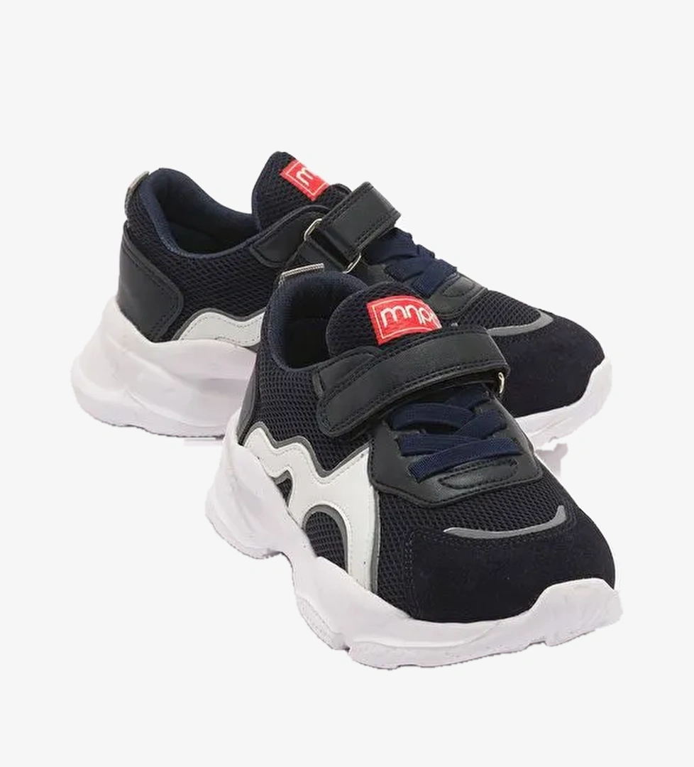 Erkek Çocuk Lacivert Hakiki Deri Günlük Spor Ayakkabı