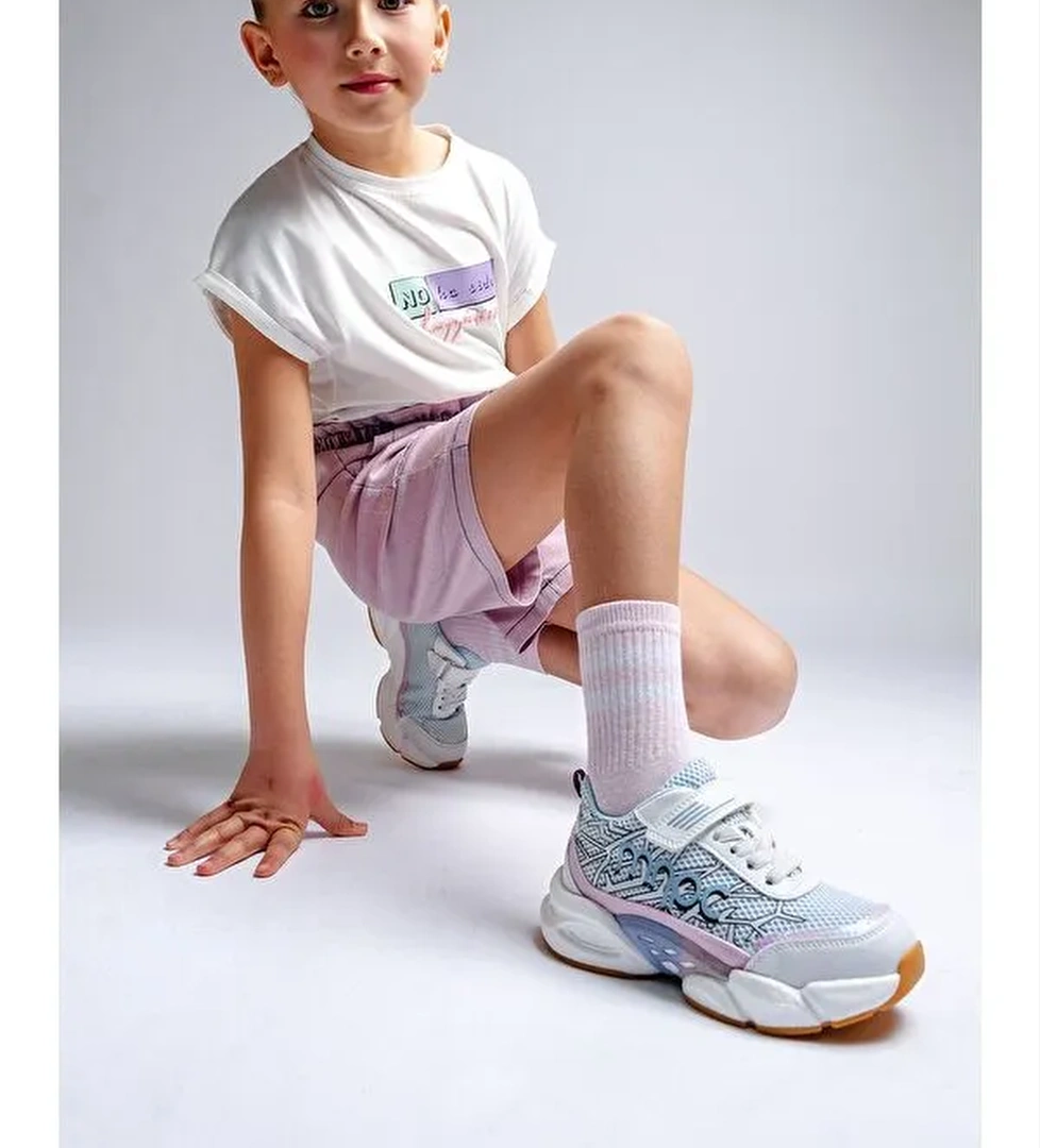 Kız Çocuk Beyaz Günlük Spor Ayakkabı