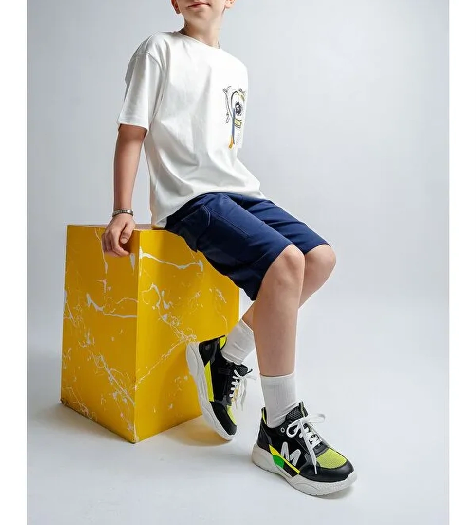 Erkek Çocuk Siyah Günlük Spor Ayakkabı