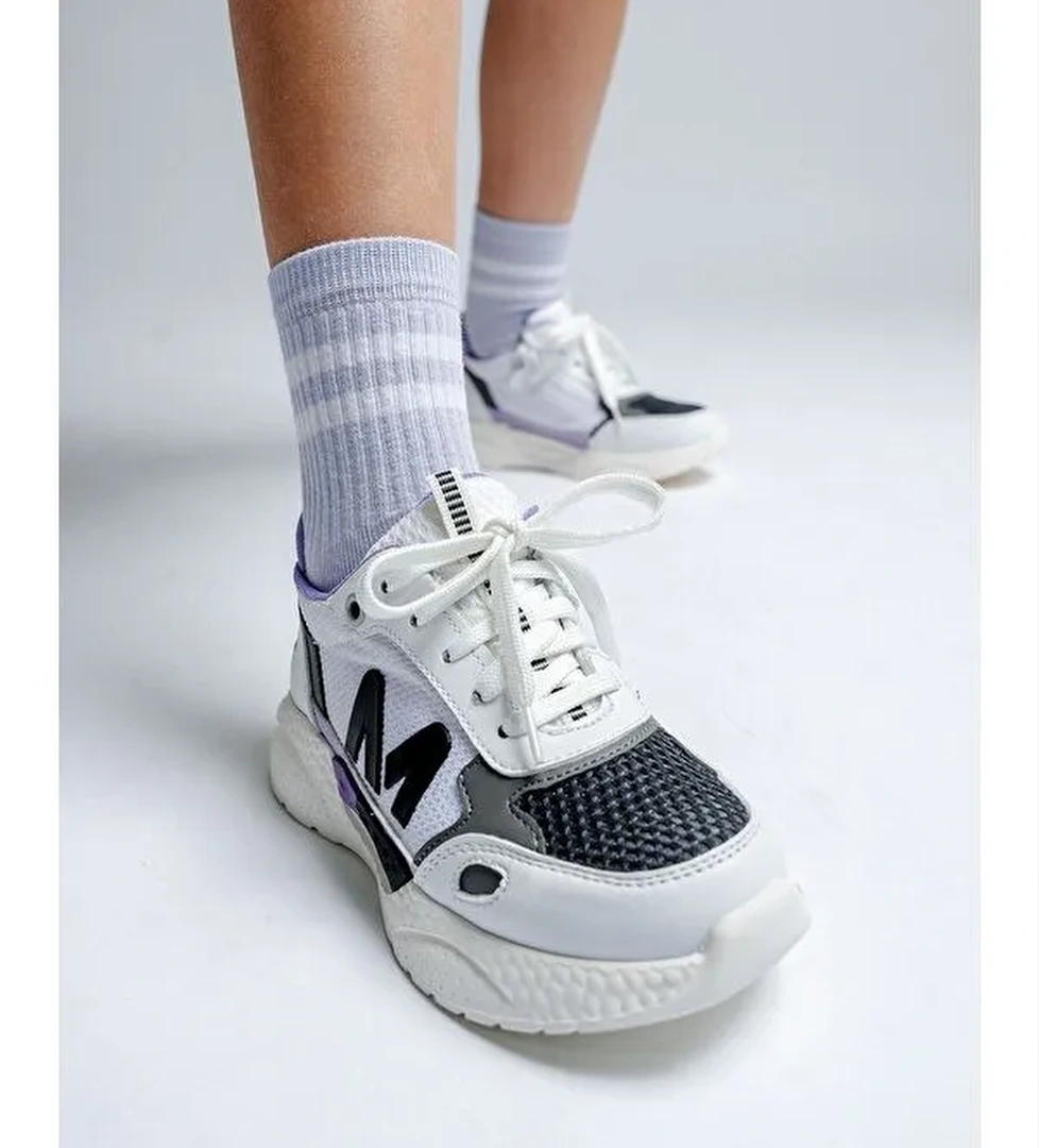 Kız Çocuk Beyaz Günlük Spor Ayakkabı