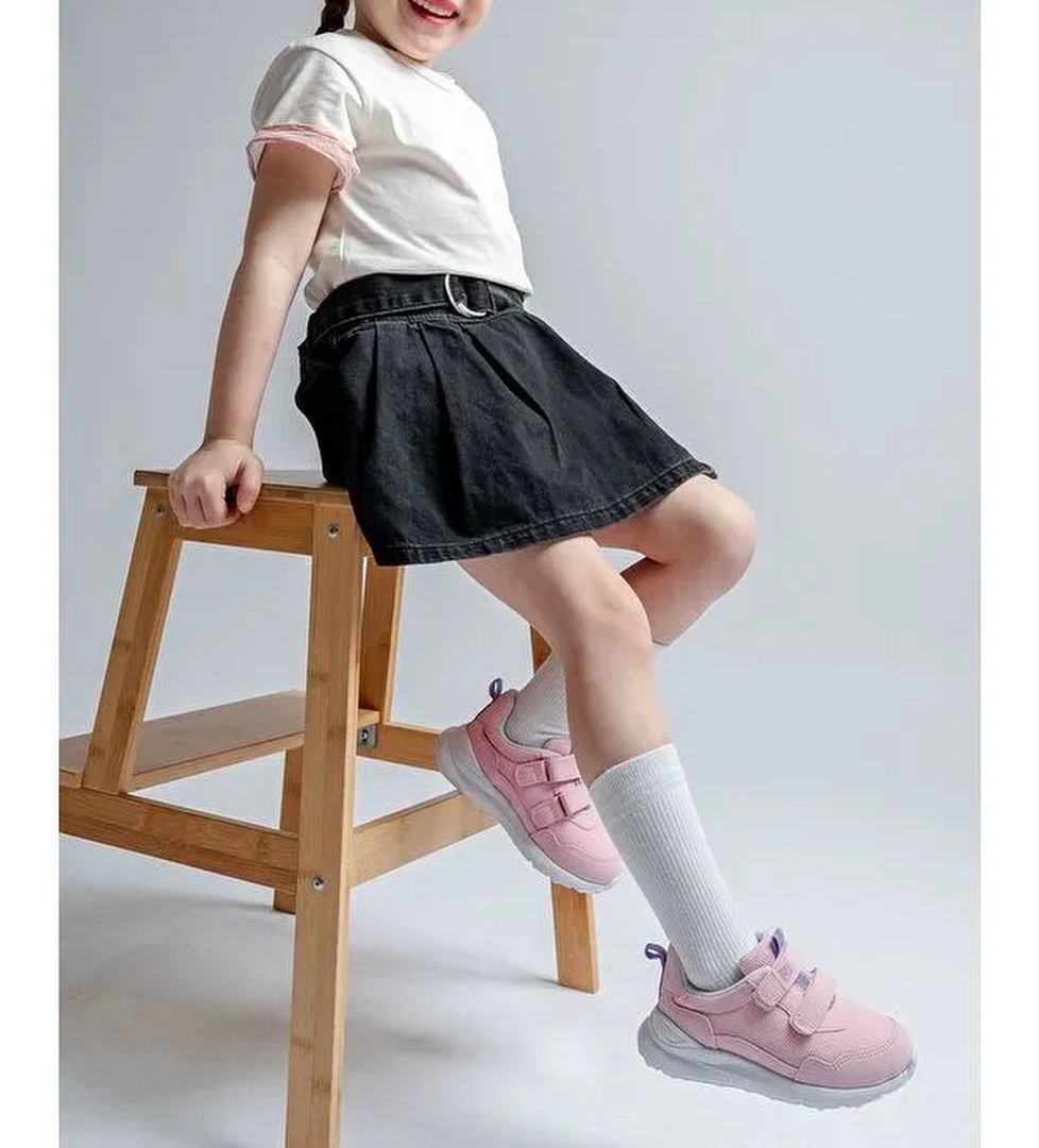 Kız Çocuk Pudra Günlük Spor Ayakkabı